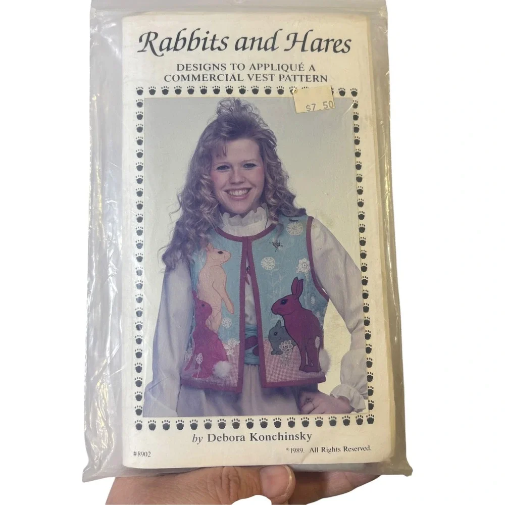 Vintage 80s Sewing Applique Pattern Lot Christmas Advent Cat Witch Vest Designs